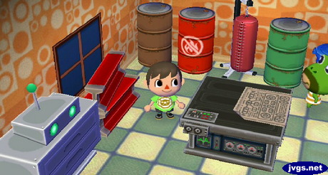 Three steel drums lined up in Prince's house.