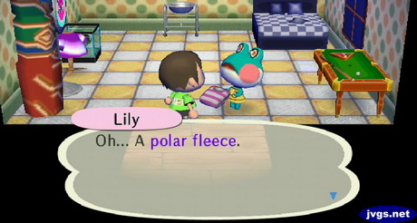 Lily: Oh... A polar fleece.