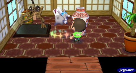 Fang does a backflip as he takes some medicine.