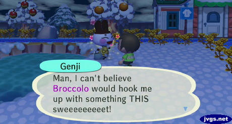 Genji: Man, I can't believe Broccolo would hook me up with something THIS sweeeeeeeeet!