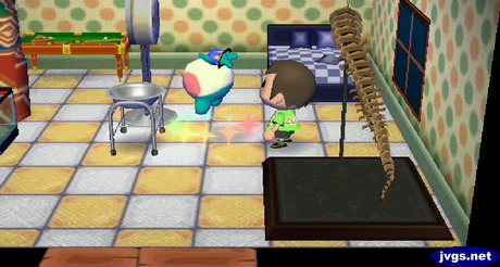 Lily flips as she takes some medicine.