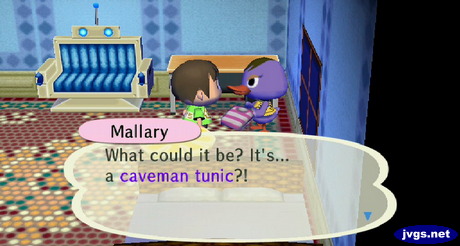 Mallary: What could it be? It's... a caveman tunic?!