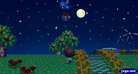 Shooting down a balloon present. Pop!