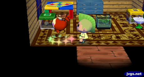 Bunnie flips as she takes her medicine.