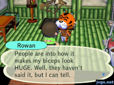 Rowan: People are into how it makes my biceps look HUGE. Well, they haven't said it, but I can tell.