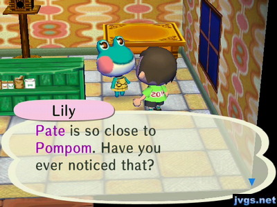 Lily: Pate is so close to Pompom. Have you ever noticed that?