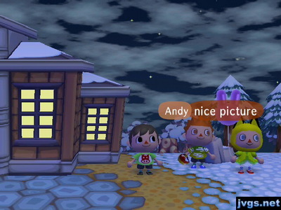 Posing for a picture with Beth and Andy.