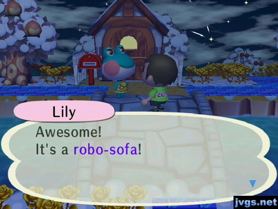 Lily: Awesome! It's a robo-sofa!