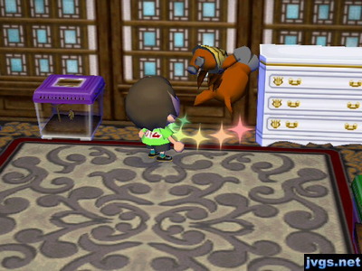 Elmer flips as he takes some medicine.