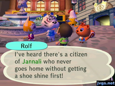 Rolf: I've heard there's a citizen of Jannali who never goes home without getting a shoe shine first!