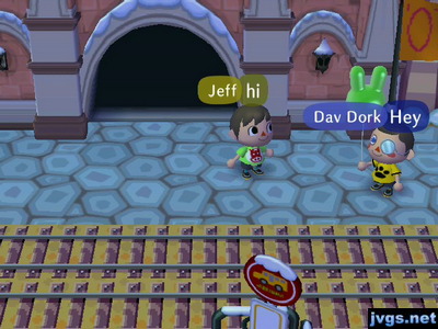 Me greeting Dav Dork in his town.