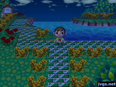 My green brick path.