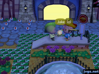 Shooting a party popper off in Jake's face as we stand at the bus stop.