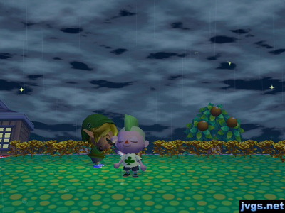 Tom burns me with a roman candle.