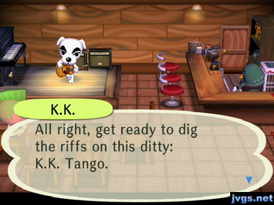 K.K.: All right, get ready to dig the riffs on this ditty: K.K. Tango.