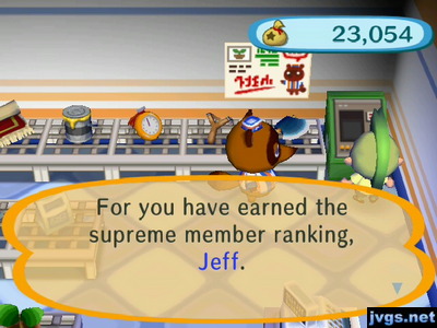 You have earned the supreme member ranking, Jeff. (Platinum member)