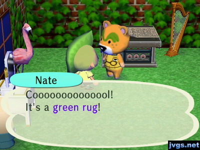 Coooooooooooool! It's a green rug!