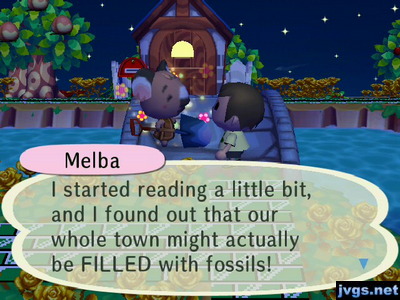 Melba: I started reading a little bit, and I found out that our whole town might actually be FILLED with fossils!