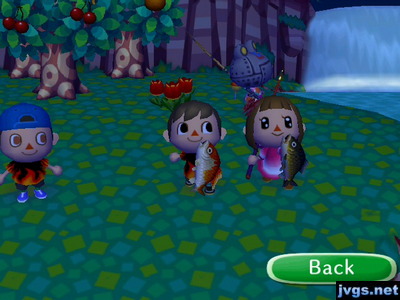 Me and Yann holding up the fish we caught.