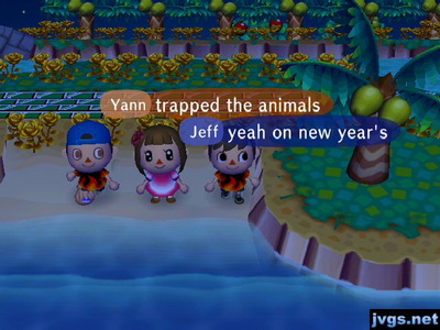 Yann: (We) trapped the animals.