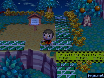 The bare spot left behind where Wendy's house was.