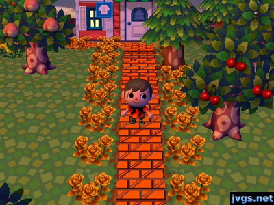 A darker orange brick path that I've used in previous years.