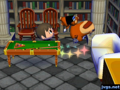 Angus flips upside down as he takes his medicine.