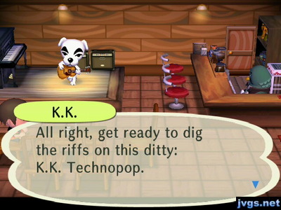 K.K.: All right, get ready to dig the riffs on this ditty: K.K. Technopop.