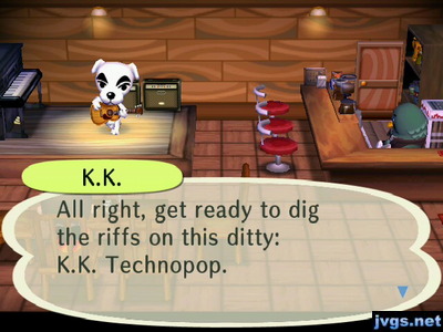 K.K.: All right, get ready to dig the riffs on this ditty: K.K. Technopop.