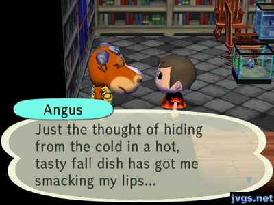 Angus: Just the thought of hiding from the cold in a hot, tasty fall dish has got me smacking my lips...