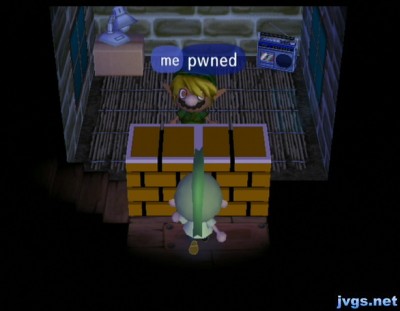 Tom, to me, as I can't enter his house: pwned