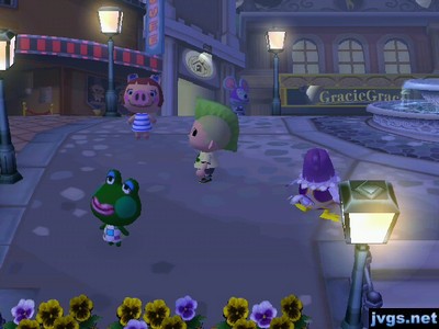 Peggy and Jambette walking around in the city.