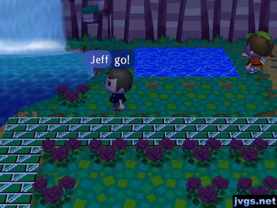 Wendy stands outside of the sumo ring.