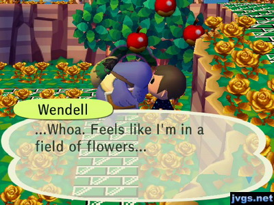 Wendell: ...Whoa. Feels like I'm in a field of flowers...