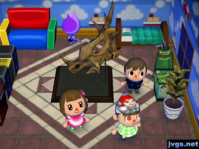 Wendy wears a Wendy's logo in Bob's house.