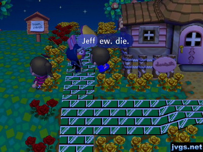 Attacking Snake with a net.