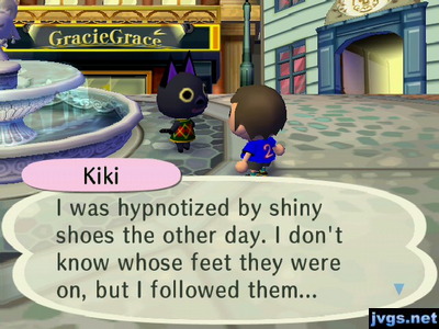 Kiki, in the city: I was hypnotized by shiny shoes the other day. I don't know whose feet they were on, but I followed them...