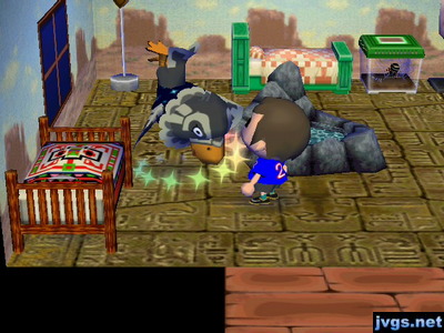 Avery flips as he takes some medicine.