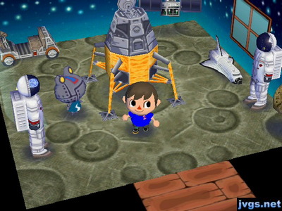 Ribbot's space themed house.