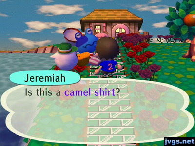 Jeremiah: Is this a camel shirt?