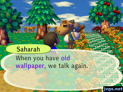 Saharah: When you have old wallpaper, we talk again.