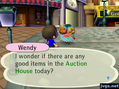 Wendy: I wonder if there are any good items in the Auction House today?