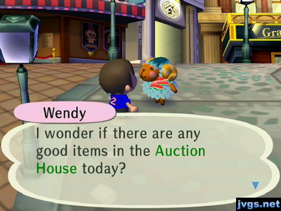Wendy: I wonder if there are any good items in the Auction House today?