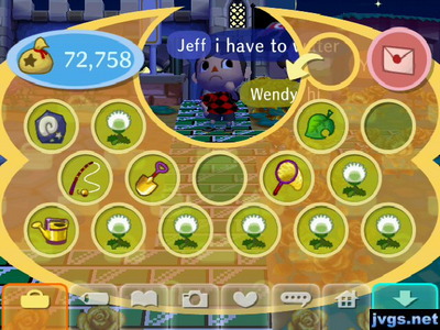 Seven dandelion puffs in my inventory.