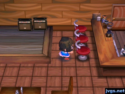 Me and Wendy merged behind a chair in the Roost.