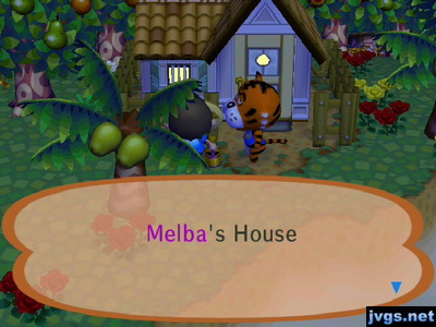 Rowan standing in the doorway of Melba's house.