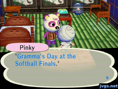 Pinky: Gramma's Day at the Softball Finals.