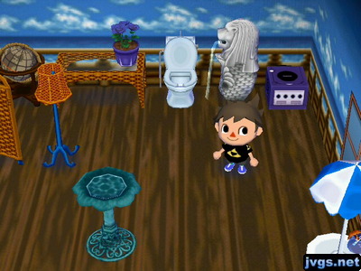 A GameCube dresser on display in Scott's house.