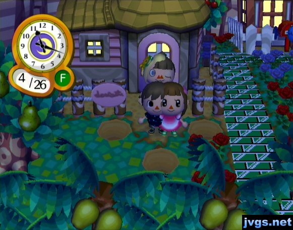 Jeff and Yann merged, standing in front of Megan and Wendy (also merged). The Megan/Wendy combo creature has one eye open and one eye shut.