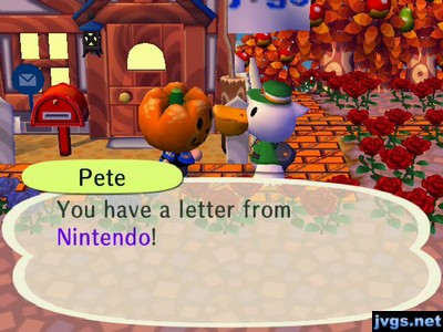 Pete: You have a letter from Nintendo!